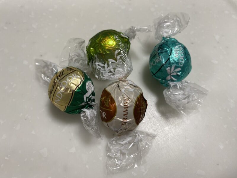 冷蔵庫にストックしていたリンツのチョコ